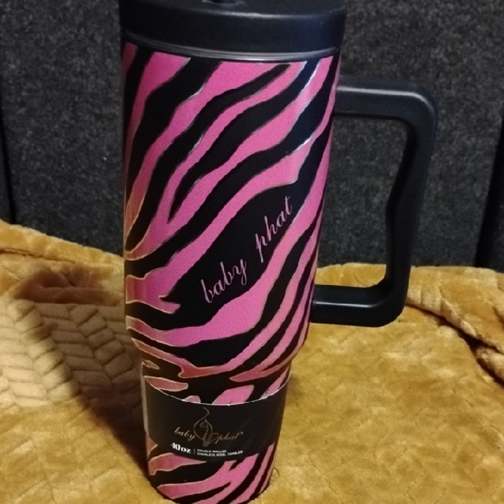 Baby Phat Pink and Black Zebra Mug